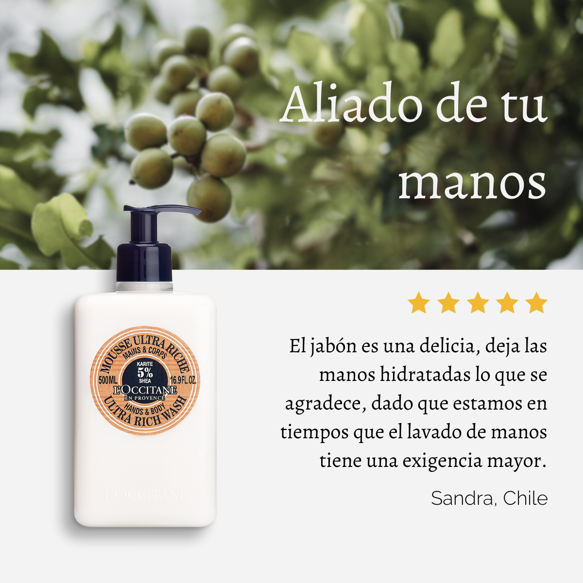 Jabón Líquido de Manos Ultra Rich Karité