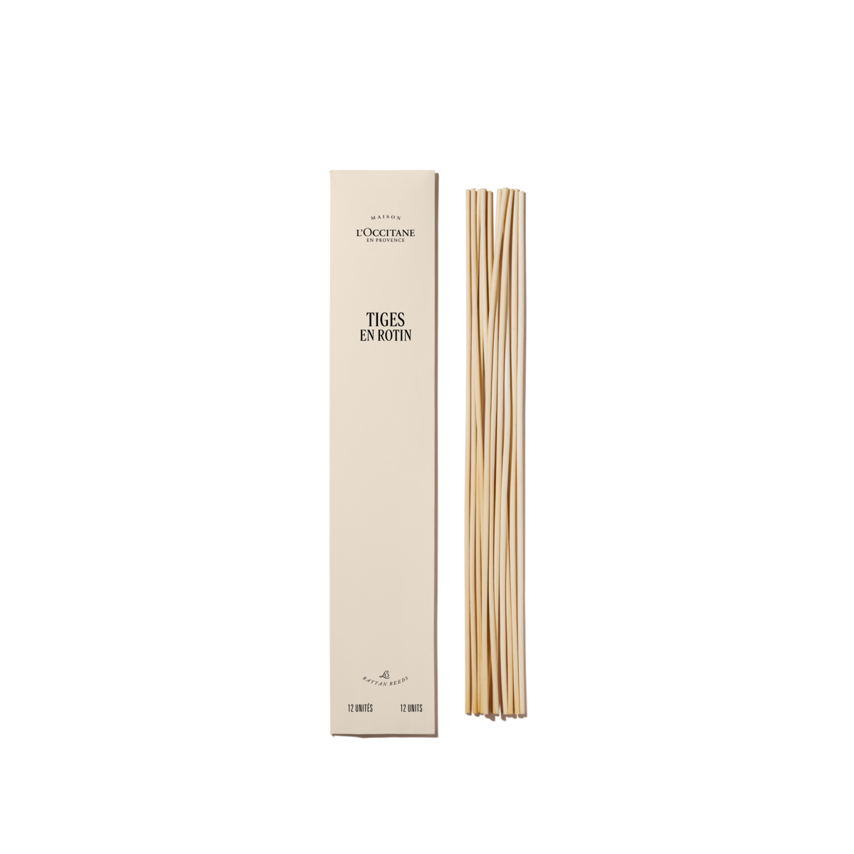 Set of 12 rattan reeds