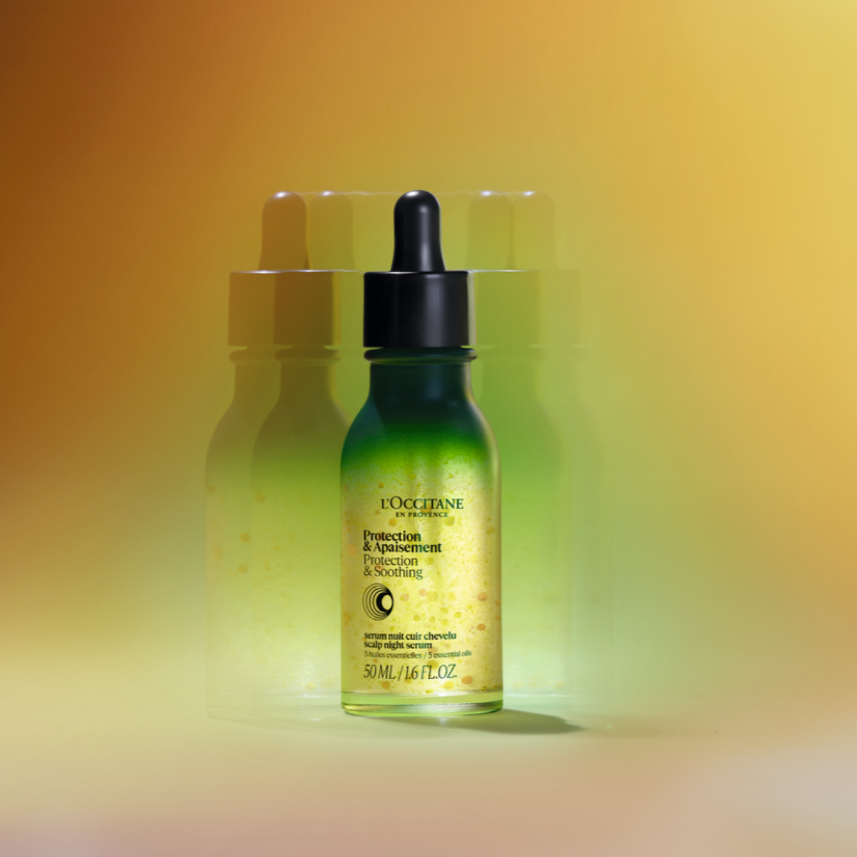 Sérum Capilar Hidratante Nocturno: Sérum experto que mejora la condición del cuero cabelludo con experiencia calmante y reconfortante.