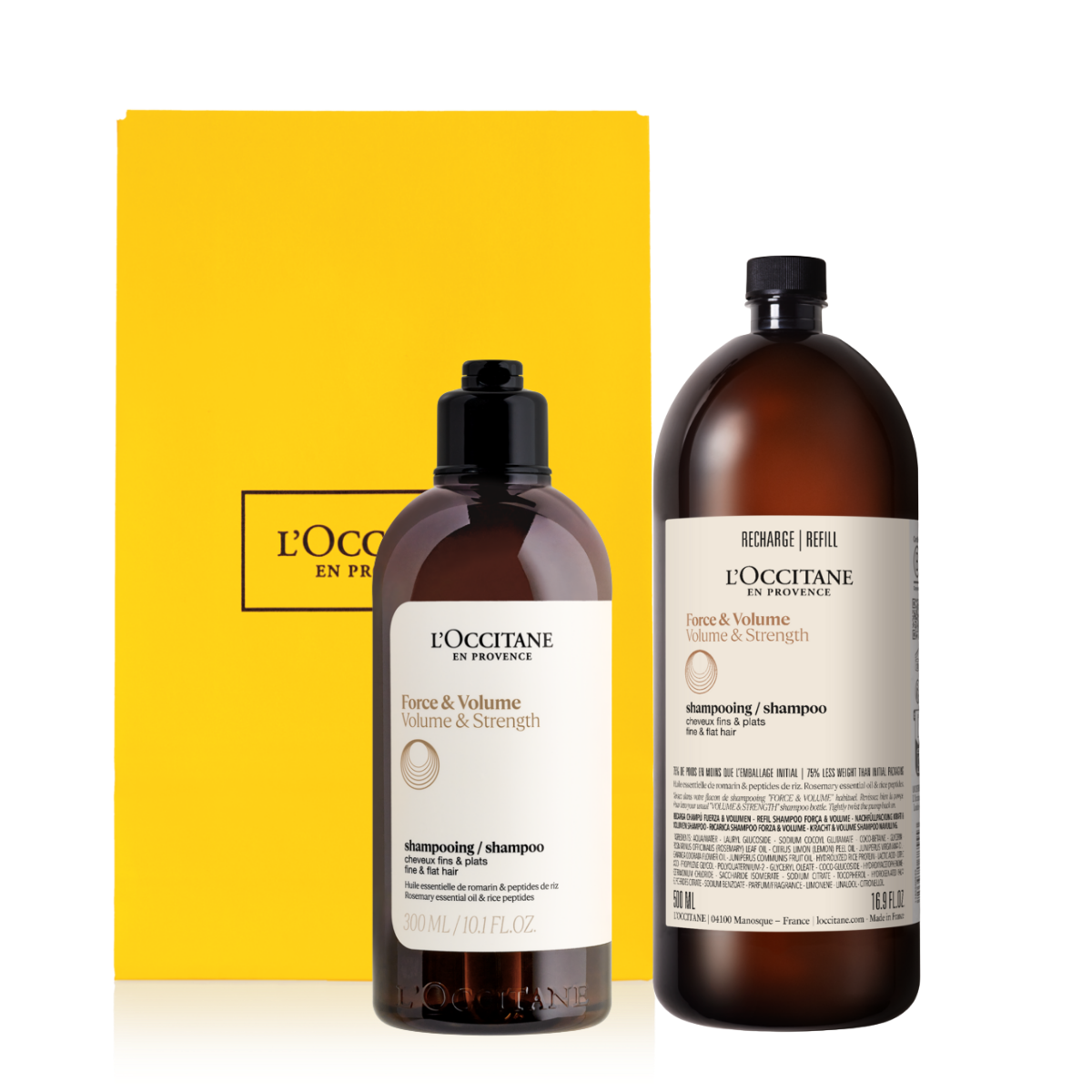 Dúo Refill Fuerza y Volumen Cabello Frágil | Regalo para mamá