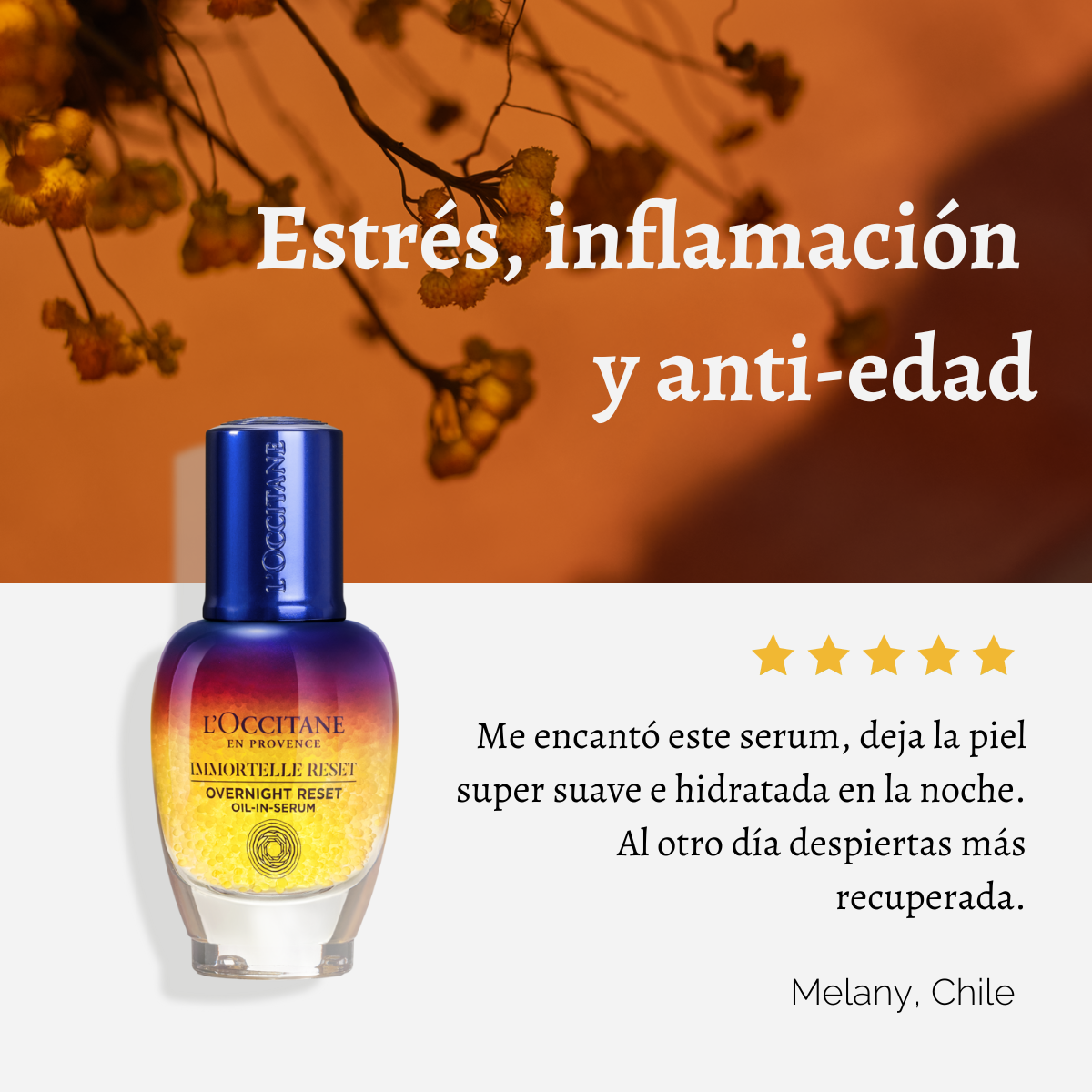 Sérum Facial Overnight Reset Immortelle 50 ml