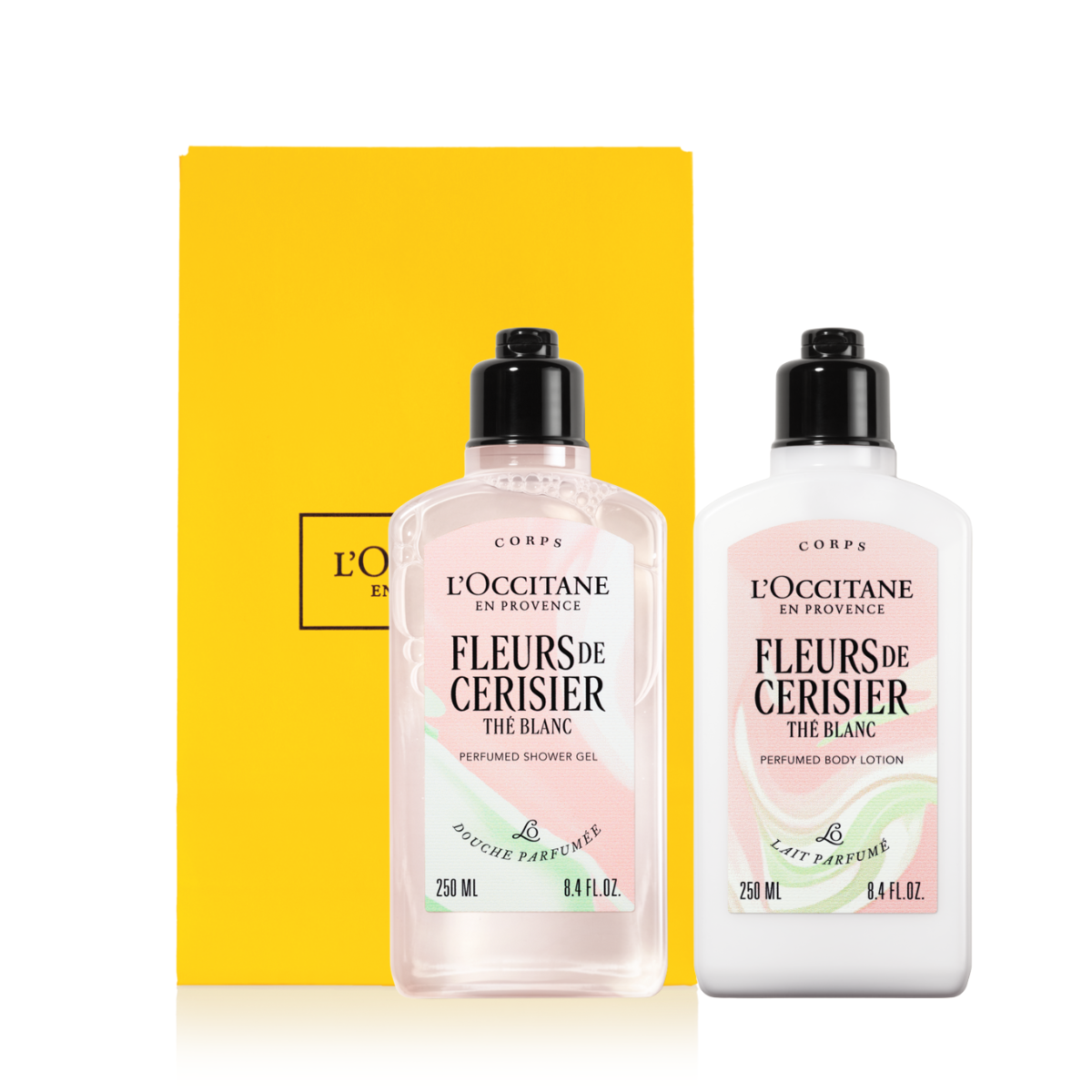 Dúo Corporal Fleurs de Cerisier Thé Blanc