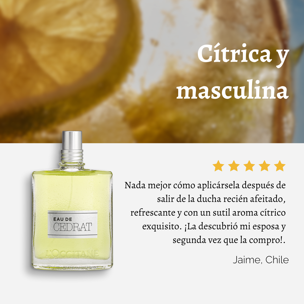 Eau de Toilette Cédrat