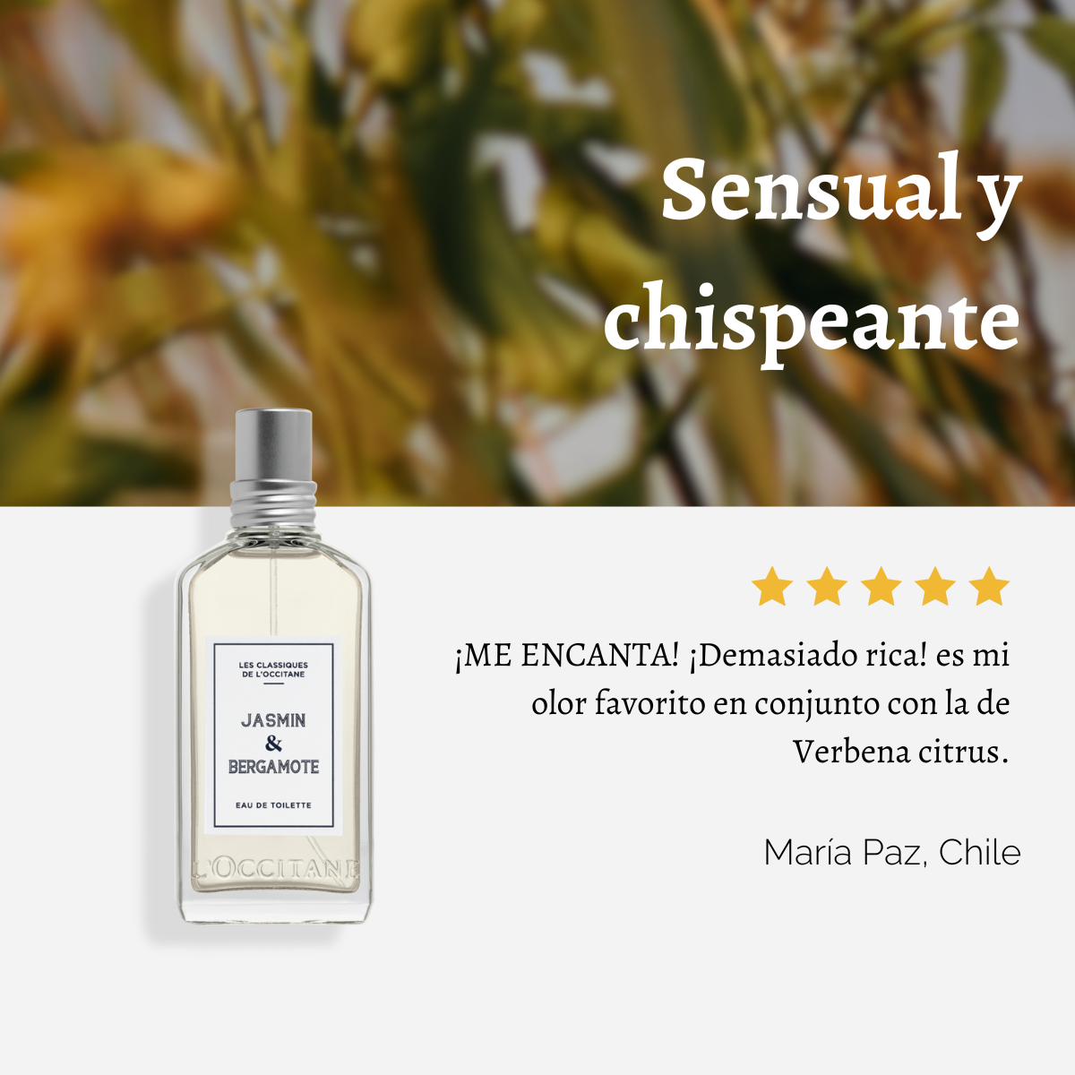 Eau de Toilette Jazmín Bergamota