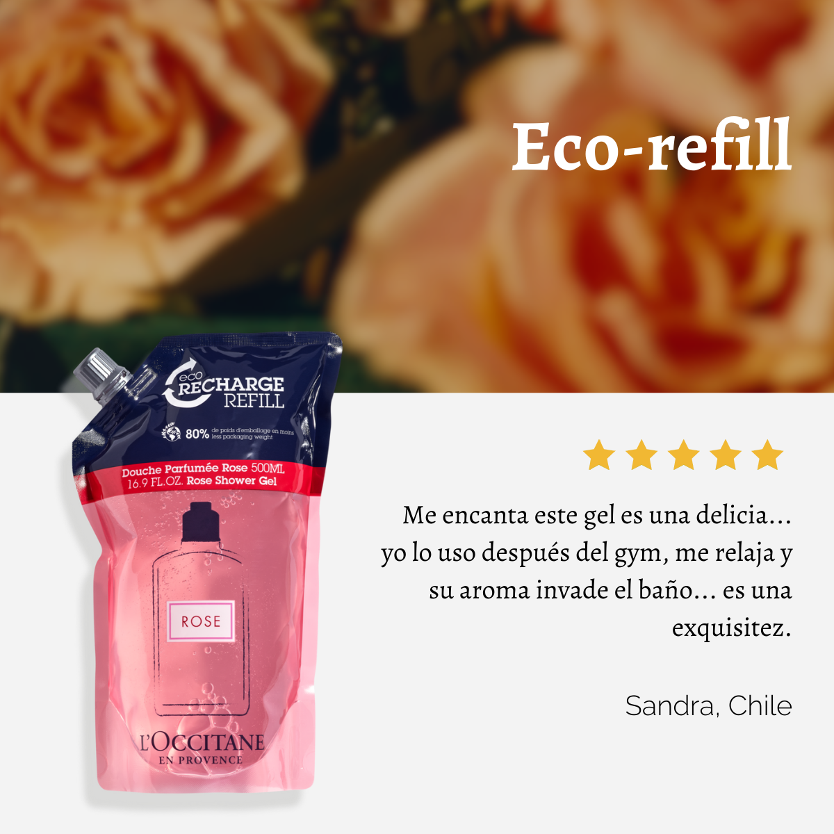 Refill Gel de Ducha Rosa