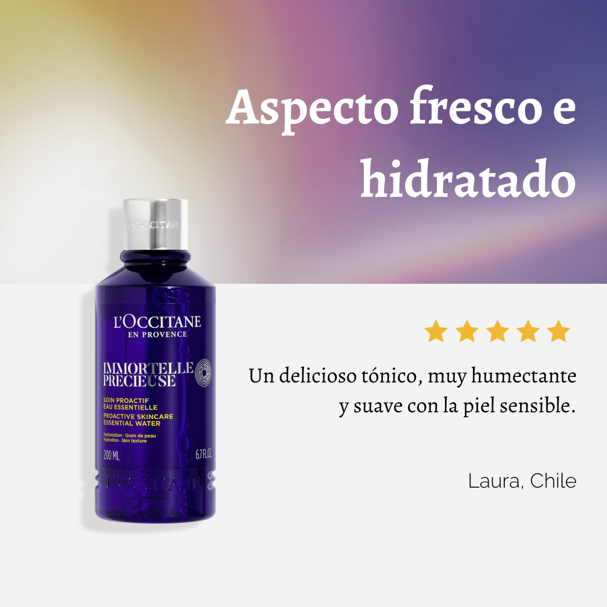 Tónico Esencial Facial Preciosa Immortelle