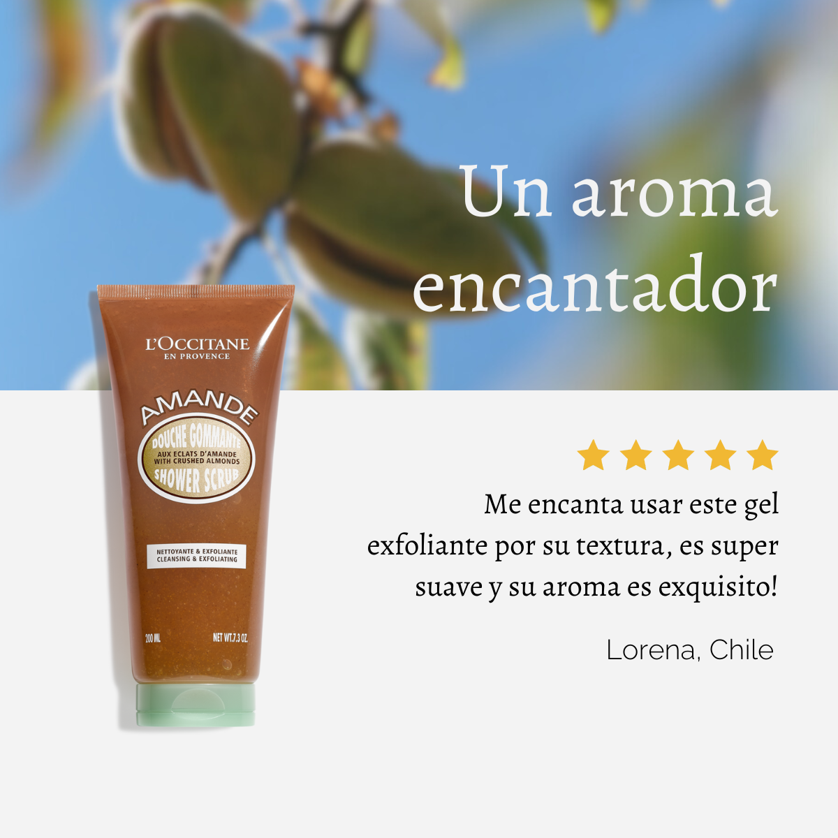 Gel de Ducha Exfoliante Almendra