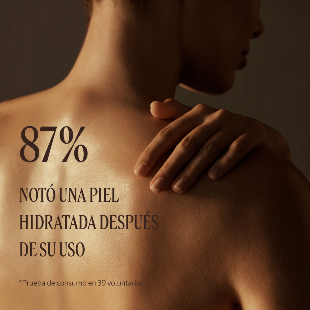 Piel hidratada inmediatamente después de su uso
