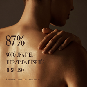 Piel hidratada inmediatamente después de su uso