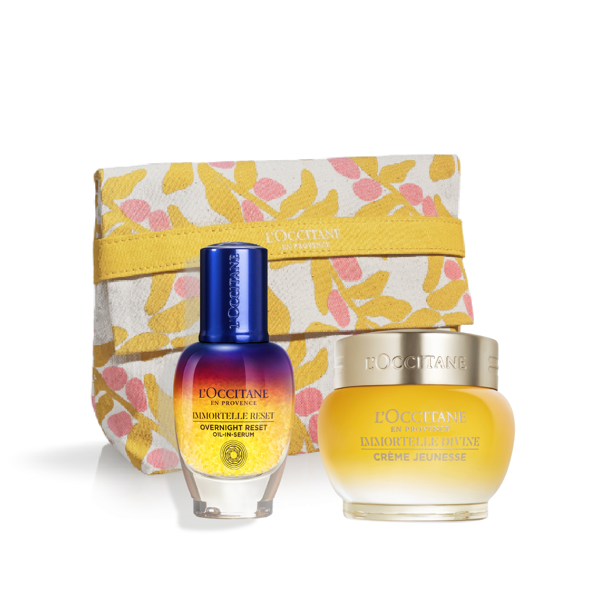 Dúo Facial Antiedad Renovador Nocturno Immortelle