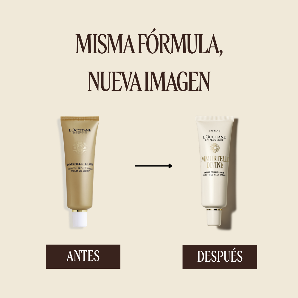 Crema de Cuello Antiedad Divina Immortelle LOccitane Chile