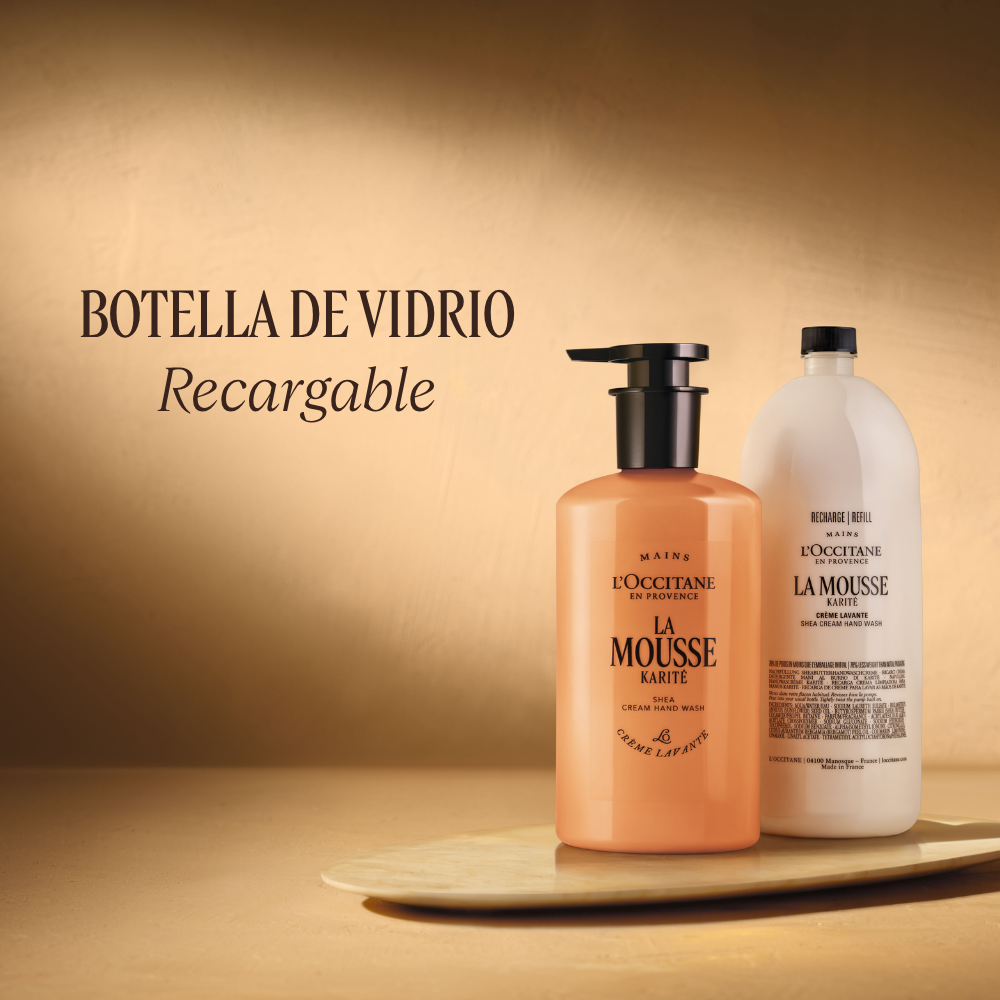 Botella de vidrio, recargable