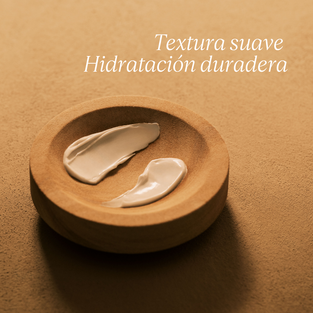 Textura suave e hidratación duradera