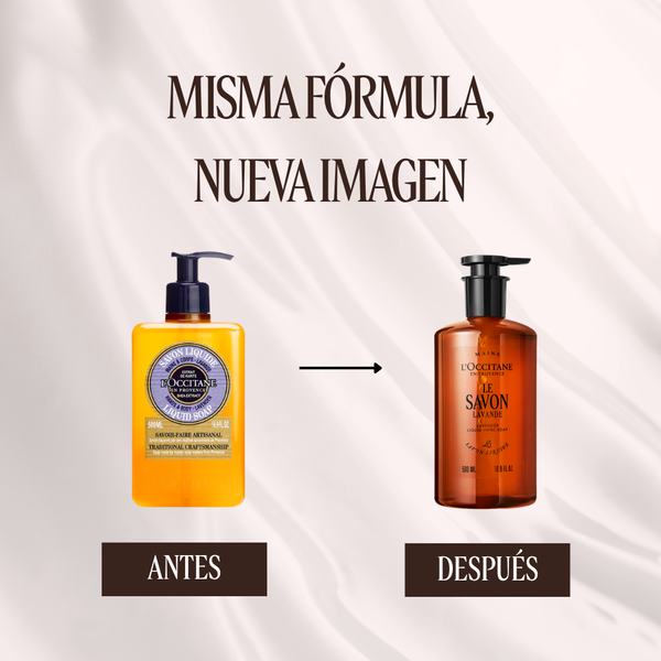 misma fórmula, nueva imagen jabón lavanda