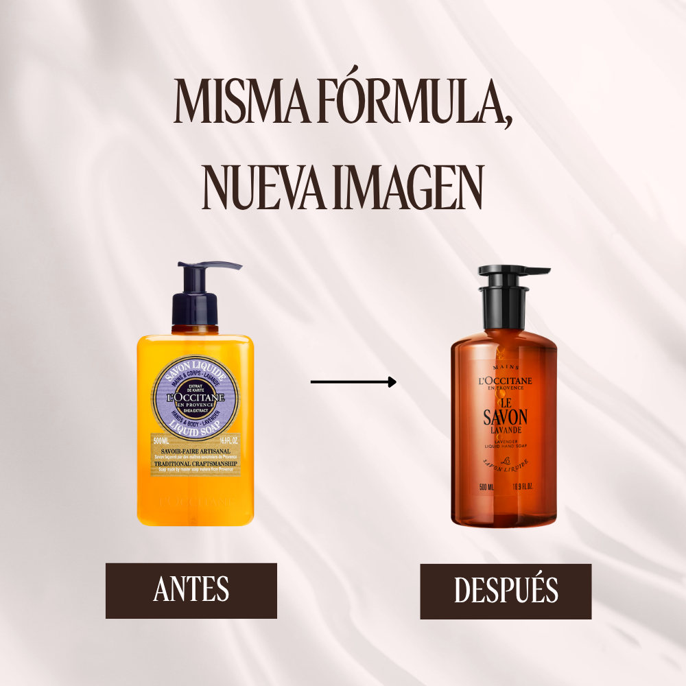misma fórmula, nueva imagen jabón lavanda