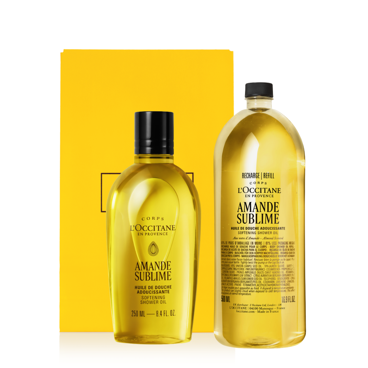 Dúo Refill Aceite de Ducha Almendra