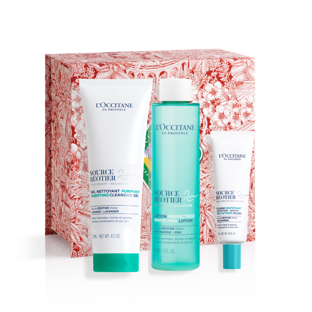 Set Facial Hidratante Matificante Reotier