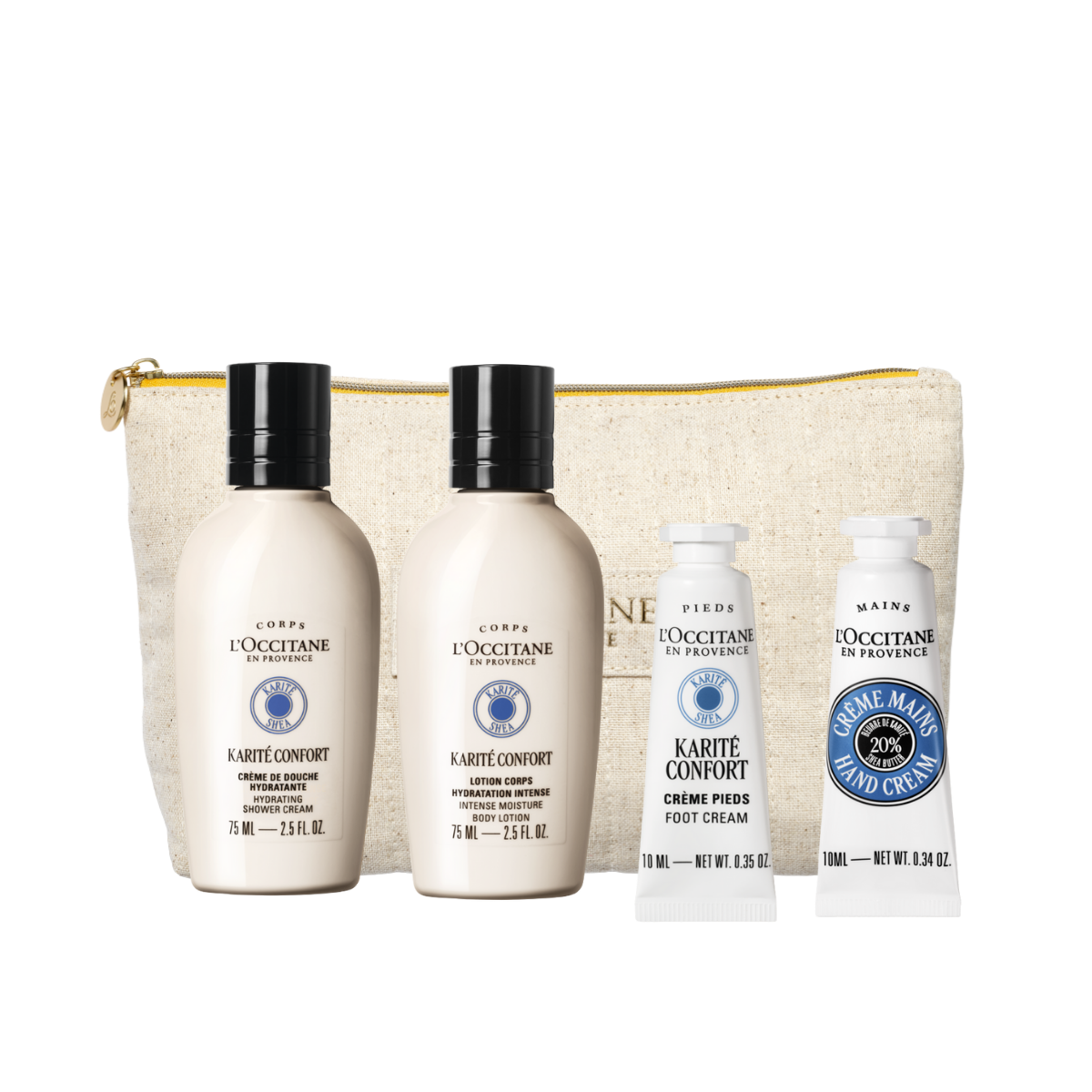 Set Travel Esenciales Karité Piel Seca