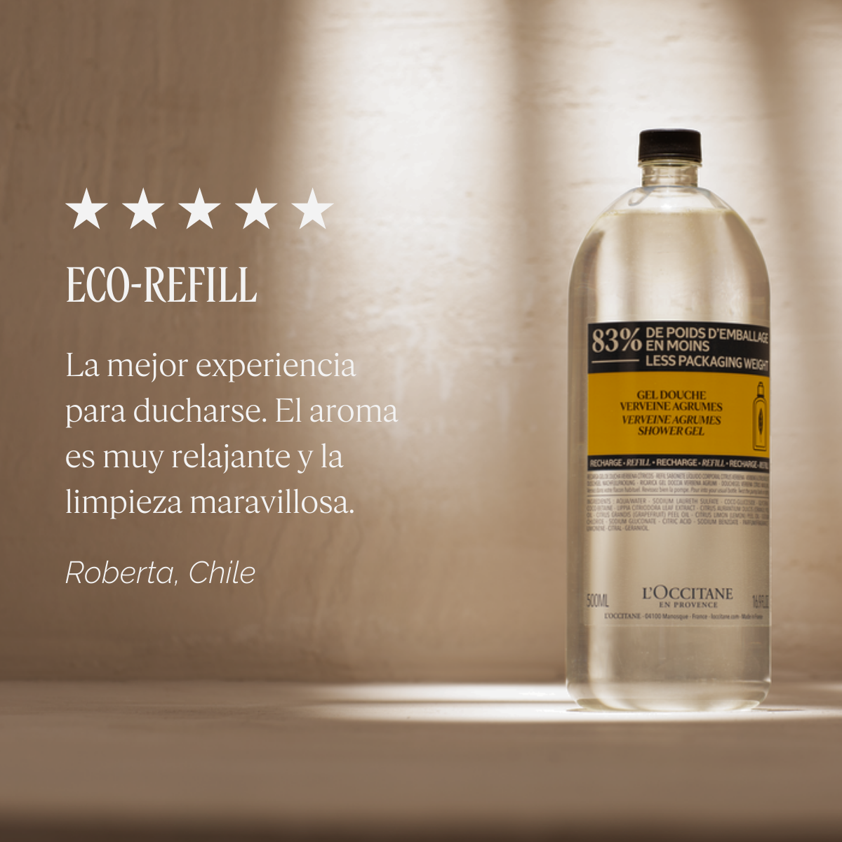 Refill Gel de Ducha Verbena Citrus